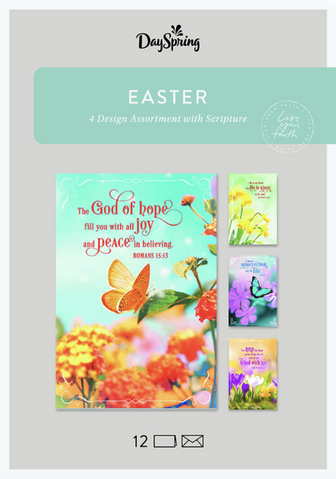 Easter - Springtime Inspired Assortment - 12 Boxed Cards