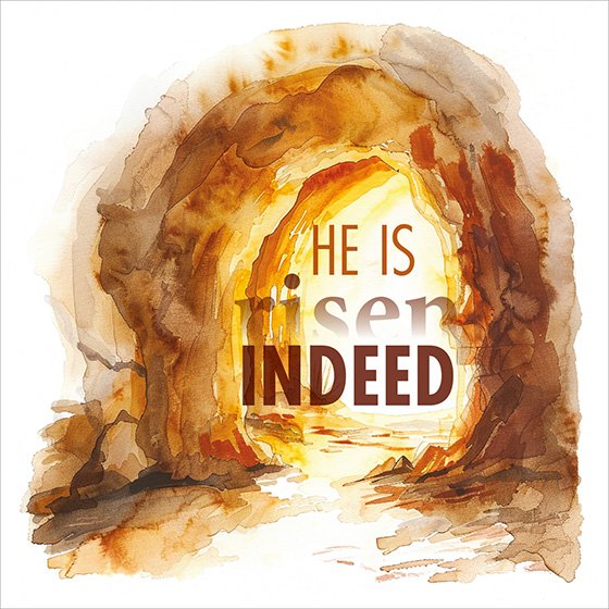Mini Easter Cards - He Is Risen Indeed (Pack Of 5)