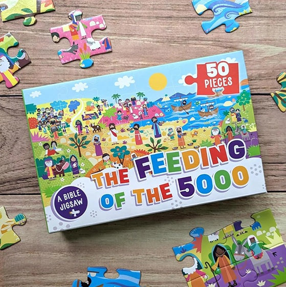50-Piece Bible Jigsaw Puzzle: Feeding Of The 5000