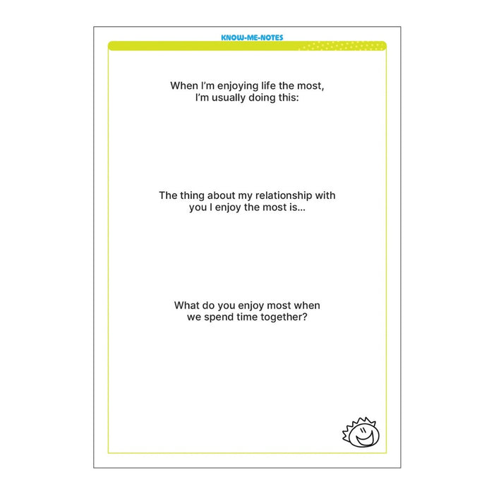 Know-Me-Notes: Everyday Moments