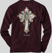 Turquoise Cross Long Sleeve Tee Medium