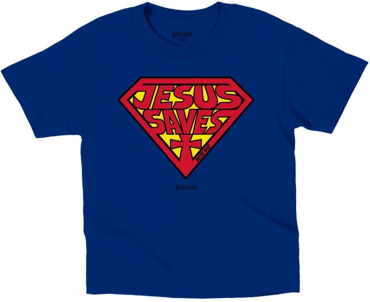 Jesus Saves Kids T-Shirt Small