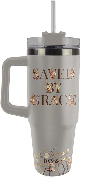 Be Still My Soul - 30 Oz Stainless Steel Mug with Straw