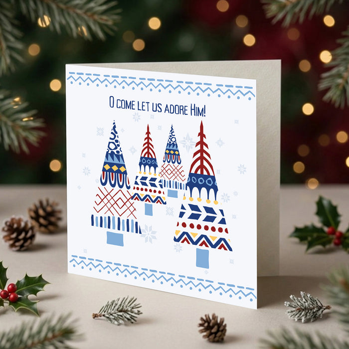 Oh Come Let Us Adore Him Christmas Cards (pack of 10)