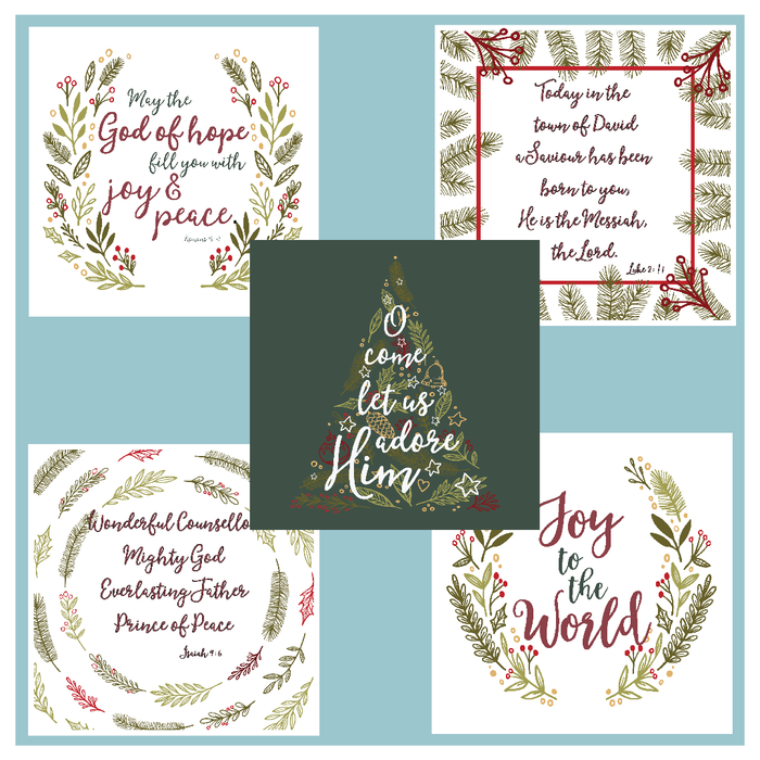 Traditional Mixed Christmas Cards (pack of 10)