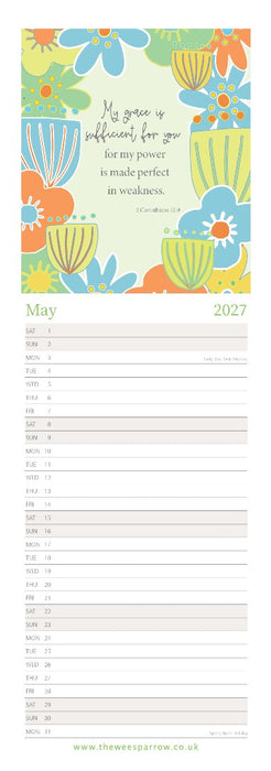 The Wee Sparrow 2027 Calendar (A3 slimline)