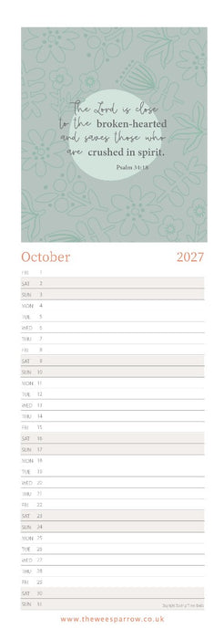 The Wee Sparrow 2027 Calendar (A3 slimline)