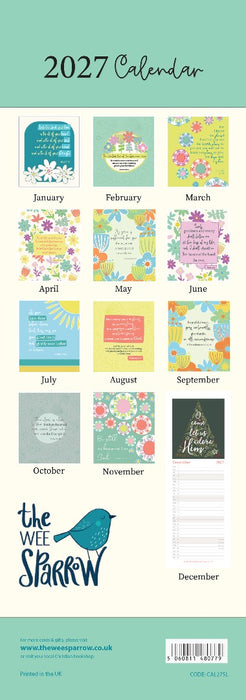 The Wee Sparrow 2027 Calendar (A3 slimline)