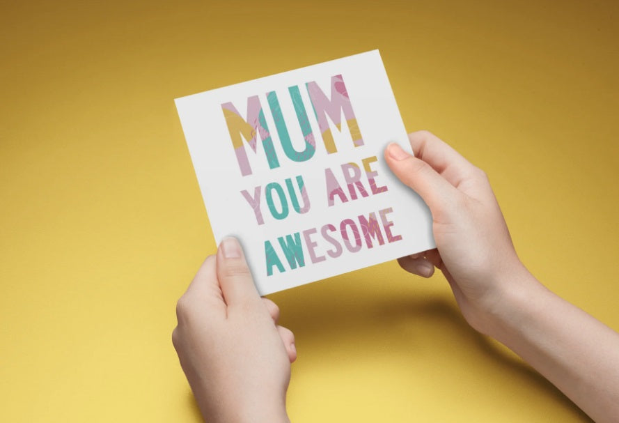 Awesome Mum Greeting Card & Envelope