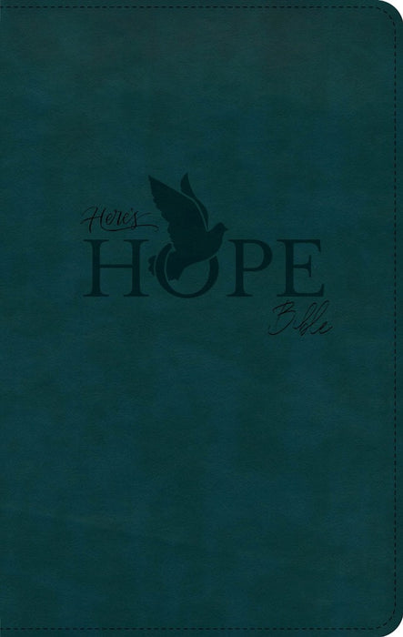 CSB Here's Hope Bible, Dark Teal Leathertouch