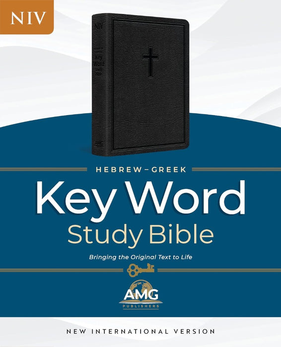 Hebrew-Greek Key Word Study Bible, Black Leather, Indexed