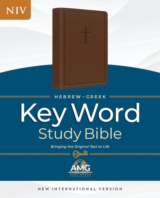 Hebrew-Greek Key Word Study Bible, Brown Leather, Indexed