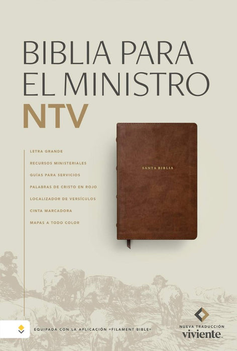 Biblia Para el Ministro NTV, Letra Grande Con Filament