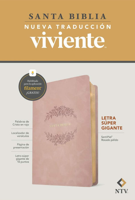 Biblia Letra Súper Gigante NTV, Con Filament
