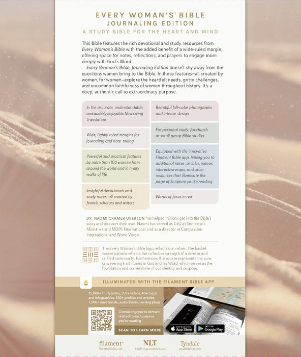 NLT Every Woman's Bible, Journaling Edition