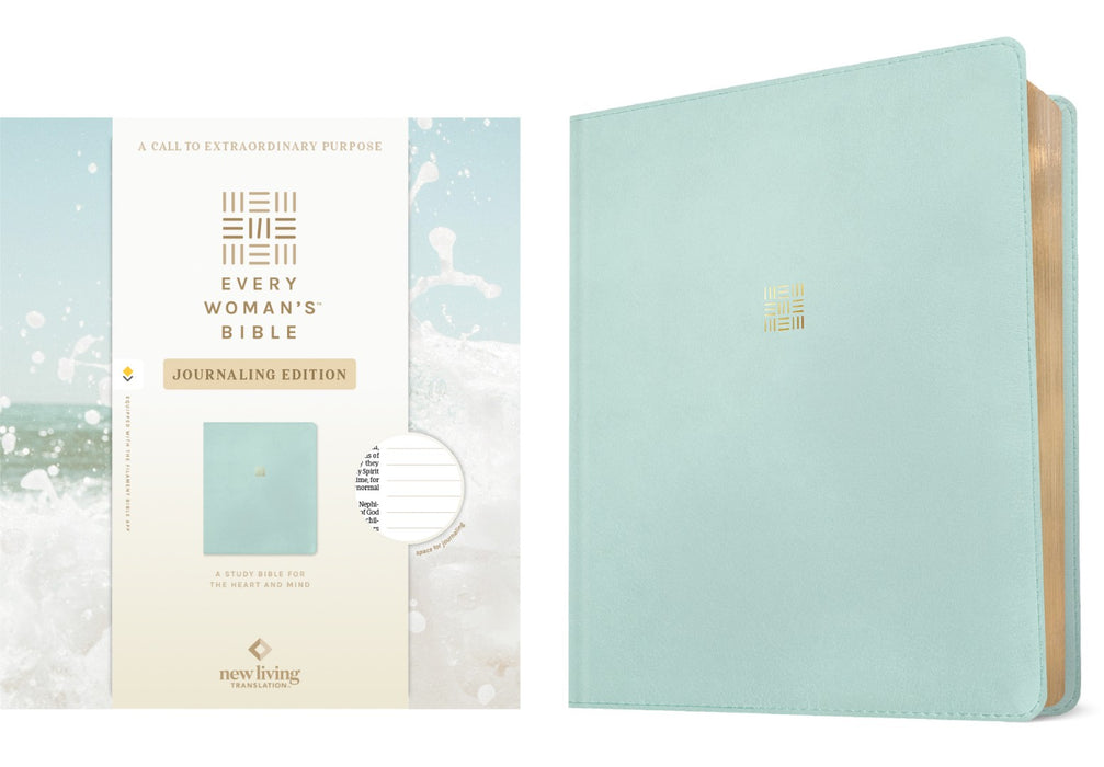 NLT Every Woman's Bible, Journaling Edition, Seafoam Blue
