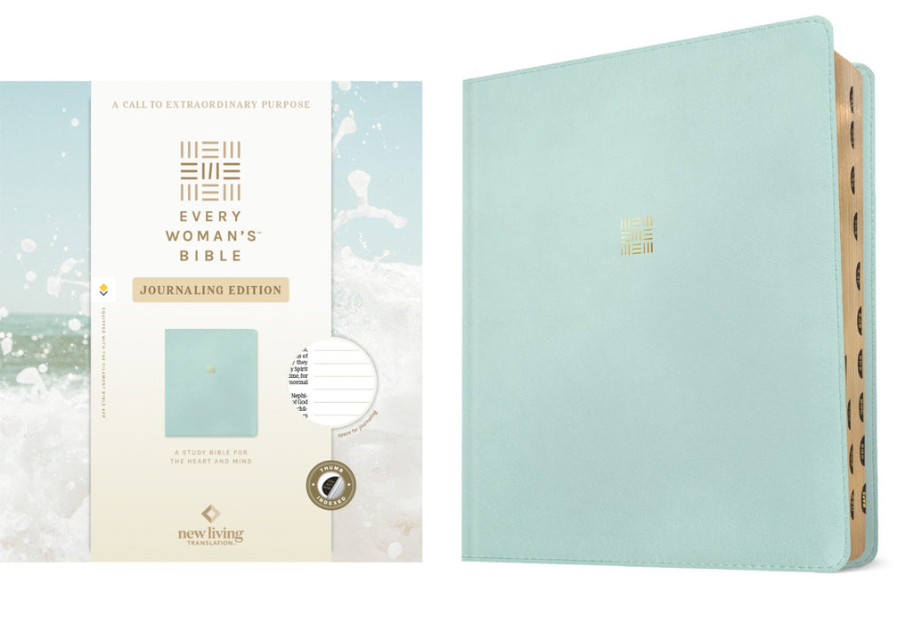 NLT Every Woman's Bible, Journaling Edition, Seafoam Blue