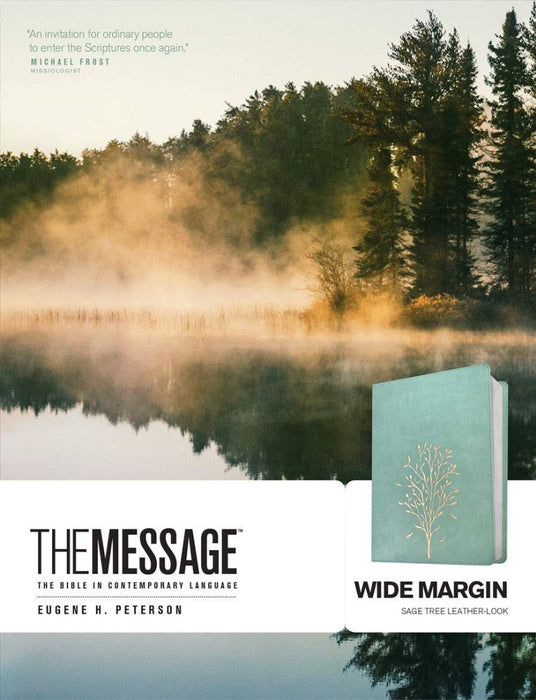 The Message Wide Margin Bible, Sage Tree