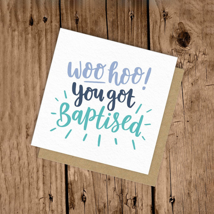 Woohoo Baptism Card