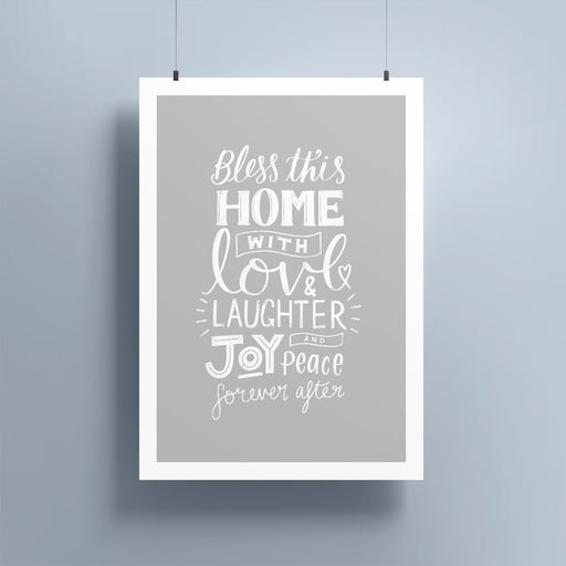 Bless This Home A4 Print