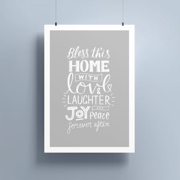Bless This Home A4 Print