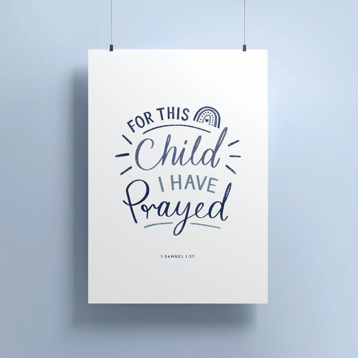 For This Child I Prayed A5 Print