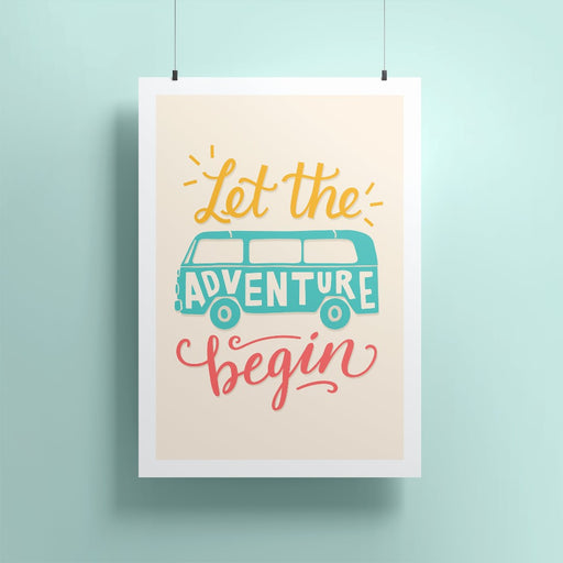 Let The Adventure Begin A4 Print