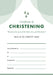 ETC Christening Certificate A5 Portrait
