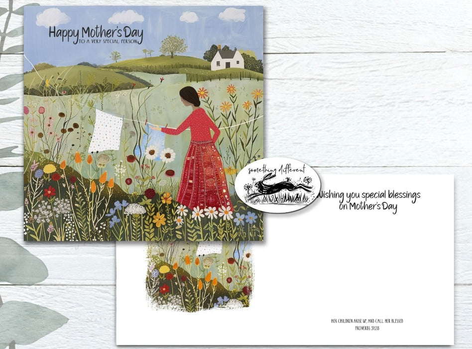 Washing Line Mother's Day Card
