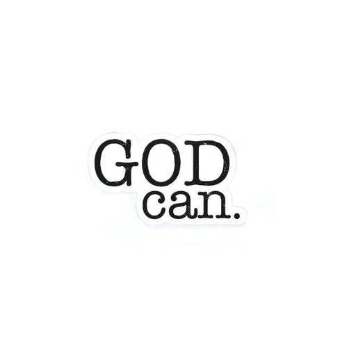 Sticker Vinyl - God Can (Pack of 5)