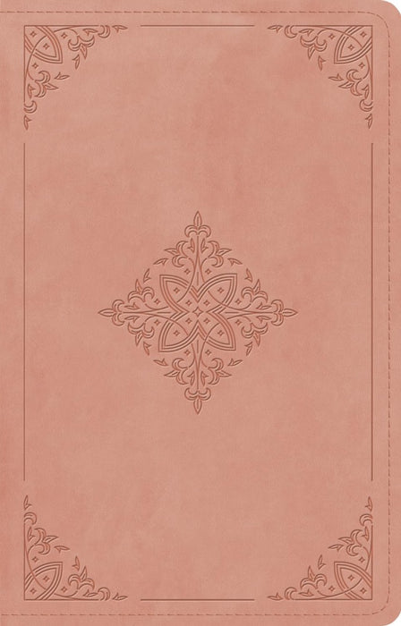 ESV Large Print Thinline Reference Bible, Blush Rose