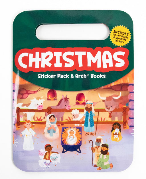 Christmas Sticker Book With Arch Books Bundle