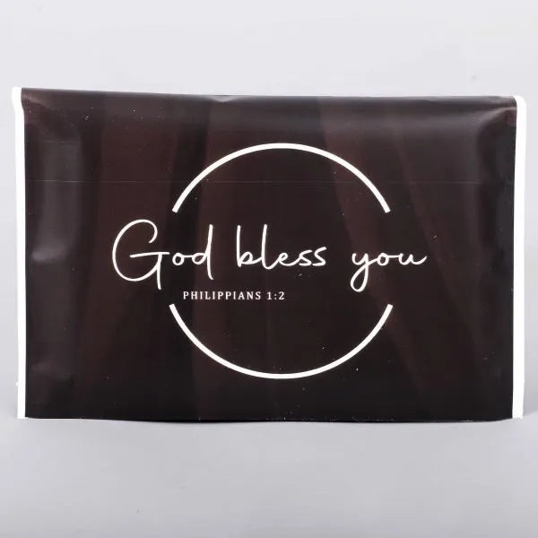 Tissues - God Bless You Dark Grey (Pack of 30)