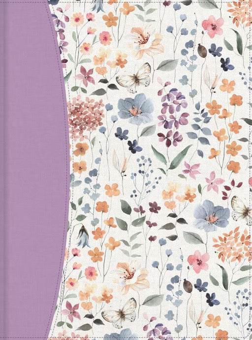 RVR 1960 Biblia De Apuntes Tamaño Personal, Morado Floral