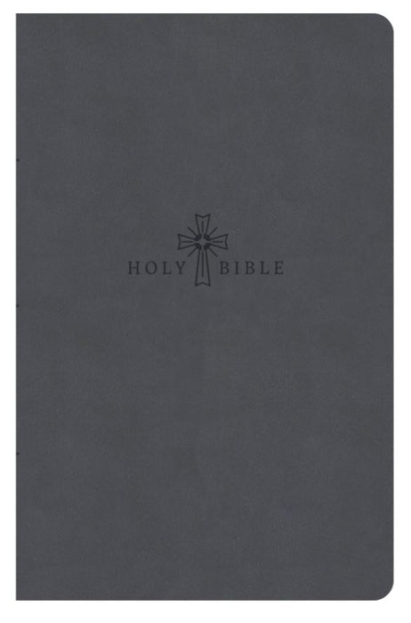 KJV Premium Gift Bible, Charcoal Leathertouch