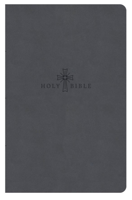 KJV Premium Gift Bible, Charcoal Leathertouch