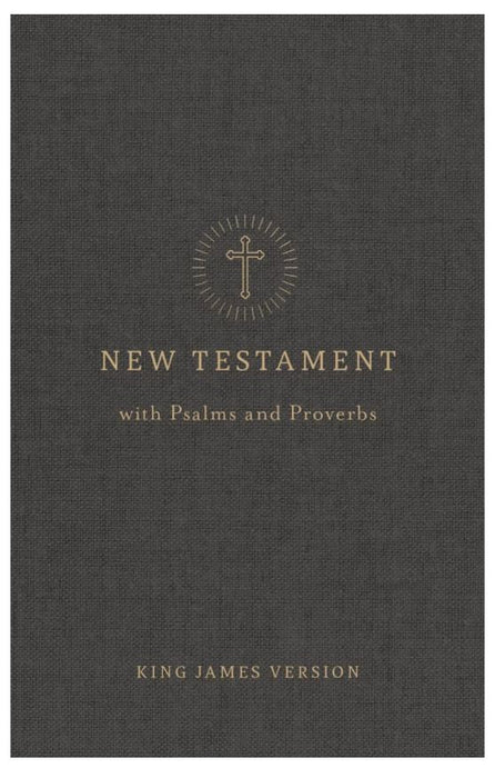 KJV Pocket New Testament with Psalms and Proverbs, Charcoal