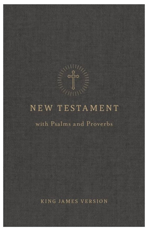 KJV Pocket New Testament with Psalms and Proverbs, Charcoal
