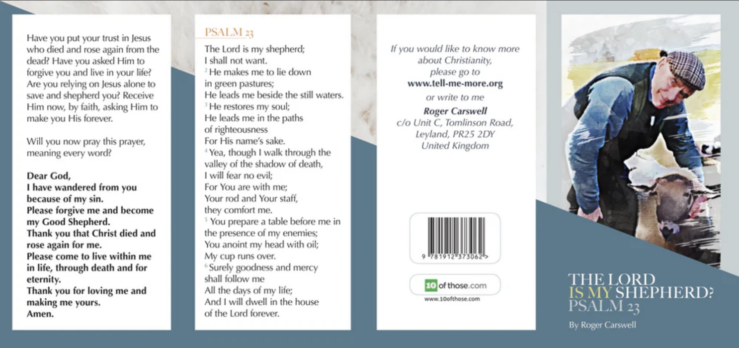 The Lord Is My Shepherd? Psalm 23 Tract