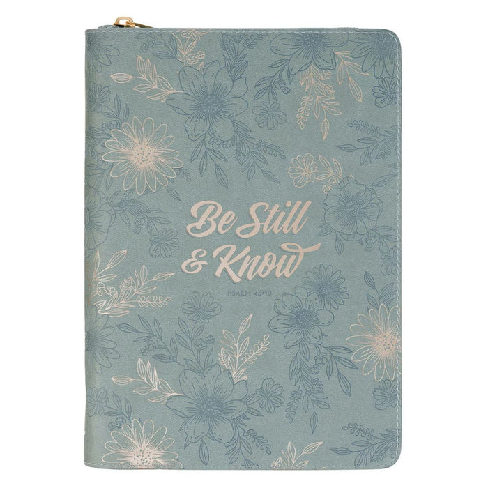 Be Still and Know Classic Journal with Zipper Closure