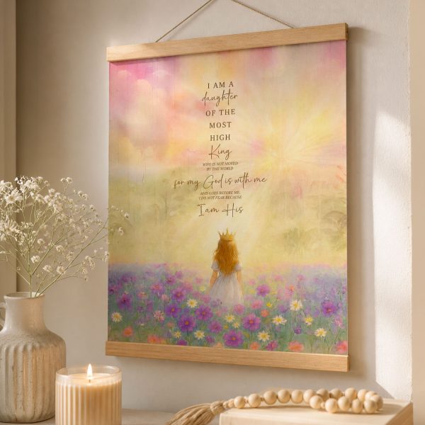 Christian Canvas Wall Art - Daughter of the King