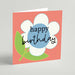 Happy Birthday (Coral) Greeting Card