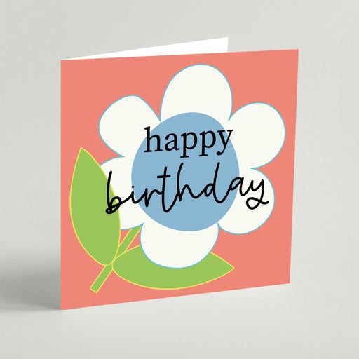Happy Birthday (Coral) Greeting Card