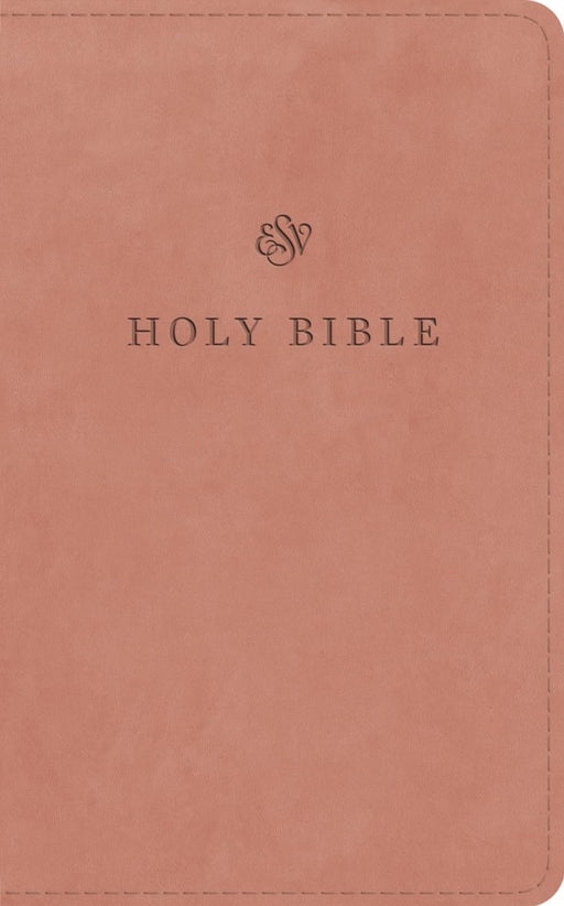 ESV Premium Church Bible, Red Letter, Blush Rose