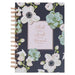 Ask, Seek, Knock Navy Floral Spiral Journal