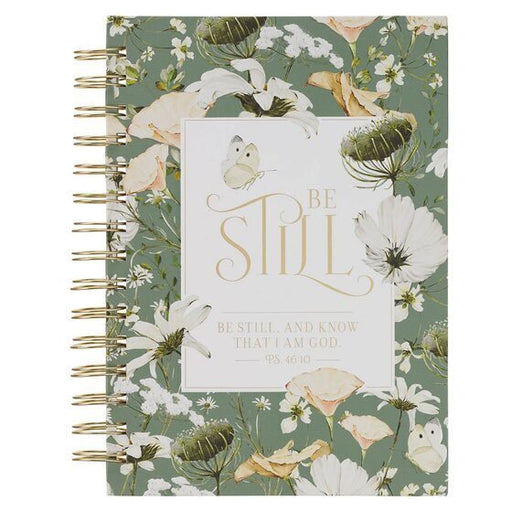 Be Still Sage Blossom Spiral Journal - Psalm 46:10