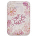 Walk By Faith Pink Cosmos Faux Leather Phone Wallet