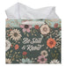 Be Still Teal Botanical Large Landscape Gift Bag