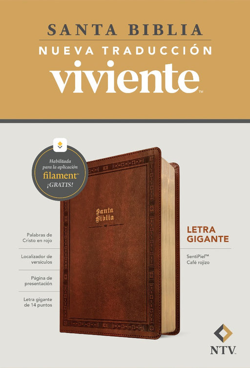 Biblia Letra Gigante NTV Con Filament, Sentipiel