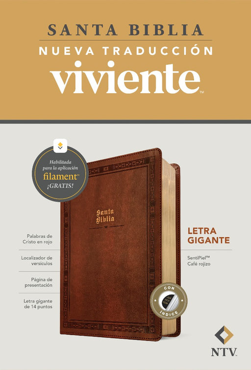 Biblia Letra Gigante NTV Con Filament, Sentipiel